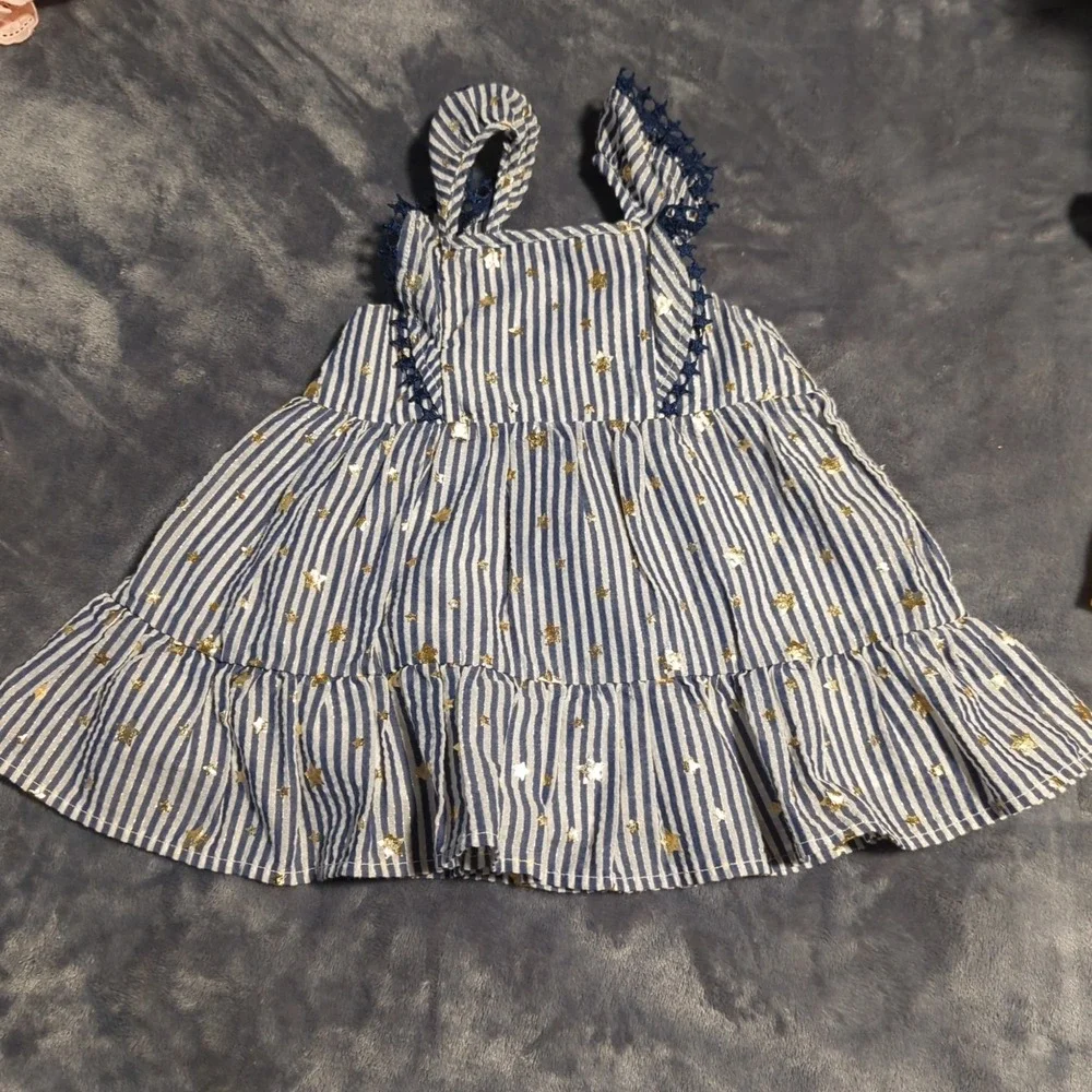 Girls 12 Months Clothing Lot – 3 Dresses 1 Short Set Spring/Summer